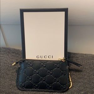 Gucci black coin purse